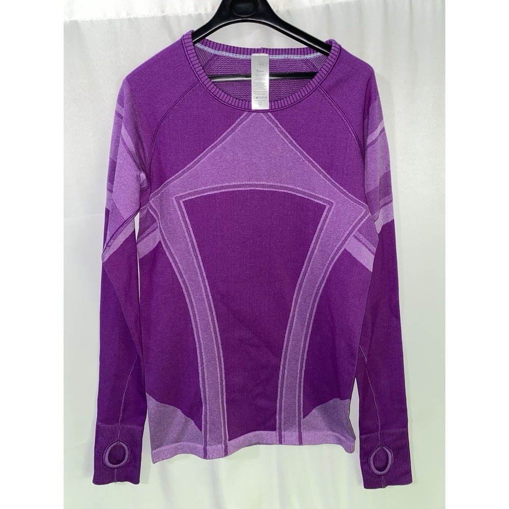 Ivivva by Lululemon Youth Girls size 10 Long Sleeve Shirt Purple